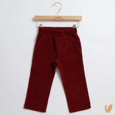 Pantalone in velluto millerighe Bimbo