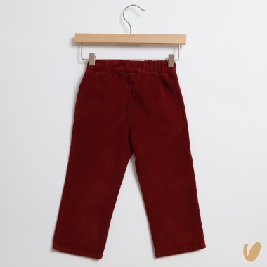 Pantalone in velluto millerighe Bimbo