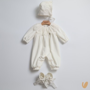 Completo velluto Set Nascita e Uscita Clinica