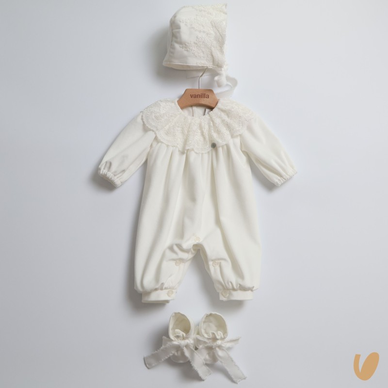 Completo velluto Set Nascita e Uscita Clinica