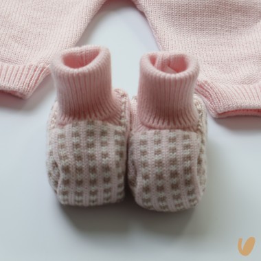 Completo in pura lana orsetto Set Nascita e Uscita Clinica