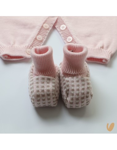 Completo in pura lana orsetto Set Nascita e Uscita Clinica