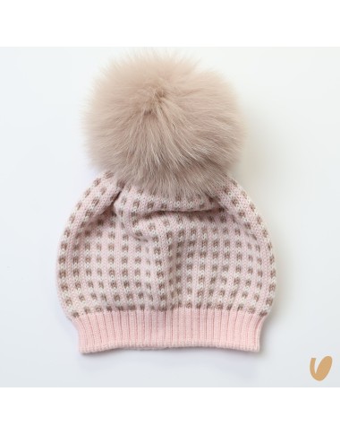 Wool hat with pompon