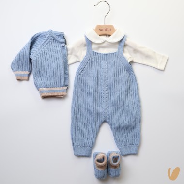 Completo in pura lana Set Nascita e Uscita Clinica