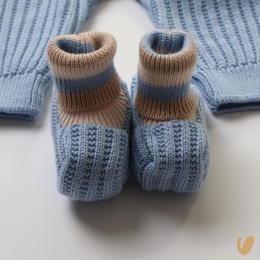 Completo in pura lana Set Nascita e Uscita Clinica