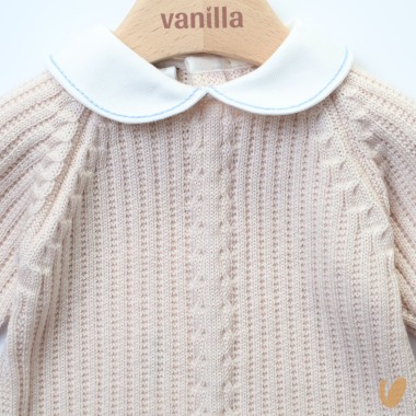 Tutina e babbucce in lana Set Nascita e Uscita Clinica