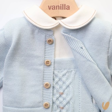 Completo in pura lana Set Nascita e Uscita Clinica