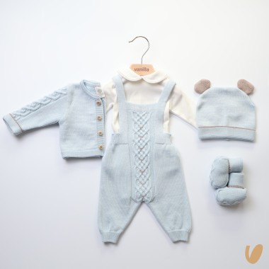 Completo in pura lana Set Nascita e Uscita Clinica