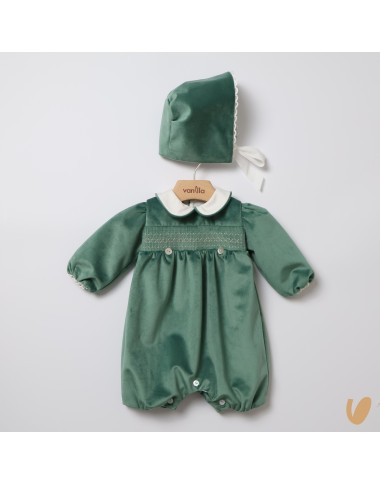 Pagliaccetto con cuffia velluto Completo e Pagliaccetto