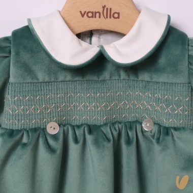 Pagliaccetto con cuffia velluto Completo e Pagliaccetto