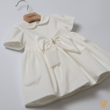 Abito in velluto fiocco Abito e Tute