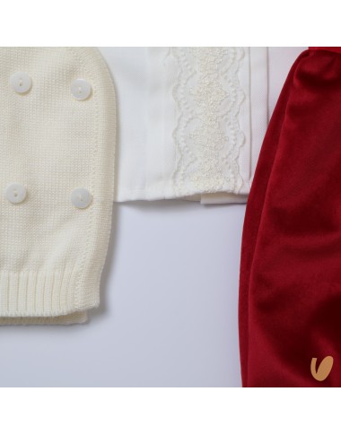 Completo elegante Natalizio Battesimo