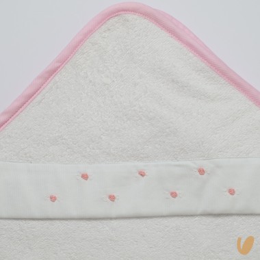 Accappatoio triangolo roselline Bagnetto