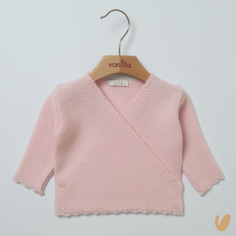 Incrociato in pura lana Maglia e Cardigan