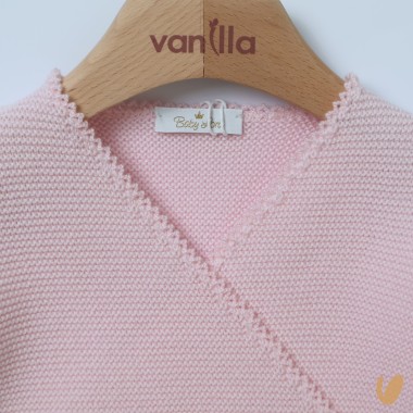 Incrociato in pura lana Maglia e Cardigan