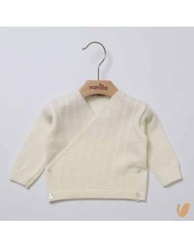 Incrociato in pura lana Maglia e Cardigan