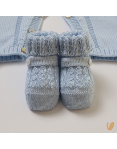 Completo nascita lana trecce Set Nascita e Uscita Clinica