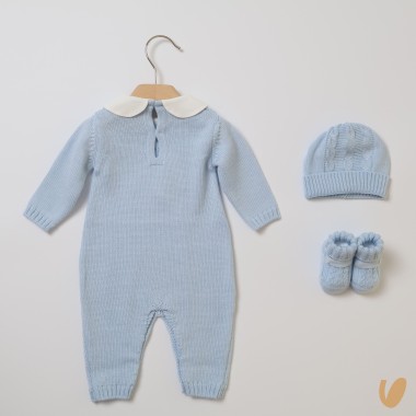 Completo nascita lana trecce Set Nascita e Uscita Clinica