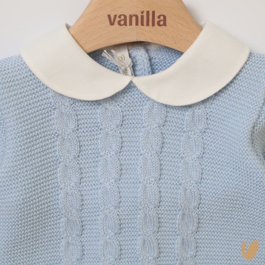 Completo nascita lana trecce Set Nascita e Uscita Clinica