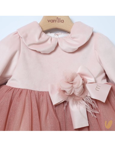 Abito e fascia in velluto e tulle Abito e Tute