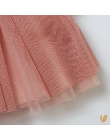 Velvet and tulle dress and band