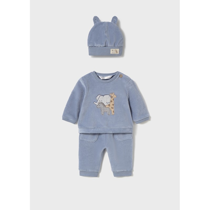 Completo maglia pantalone e cappello Neonato