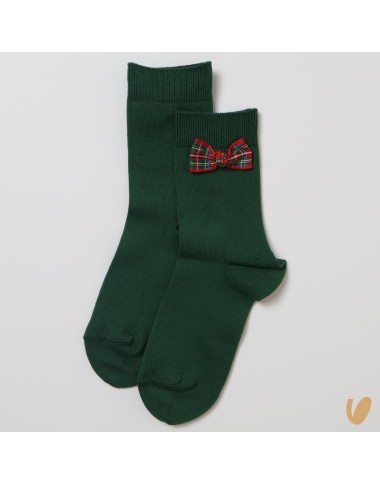 Calzino con fiocco tartan Accessori