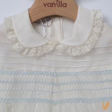 Completo in pura seta battesimale Battesimo