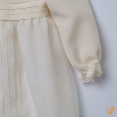 Completo in pura seta Battesimo