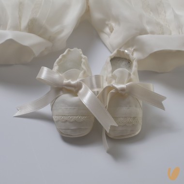 Completo in pura seta Battesimo