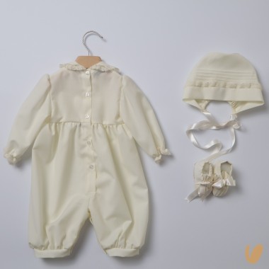 Completo battesimo in lana svizzera Battesimo