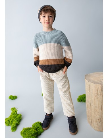 Ribbon trousers velour