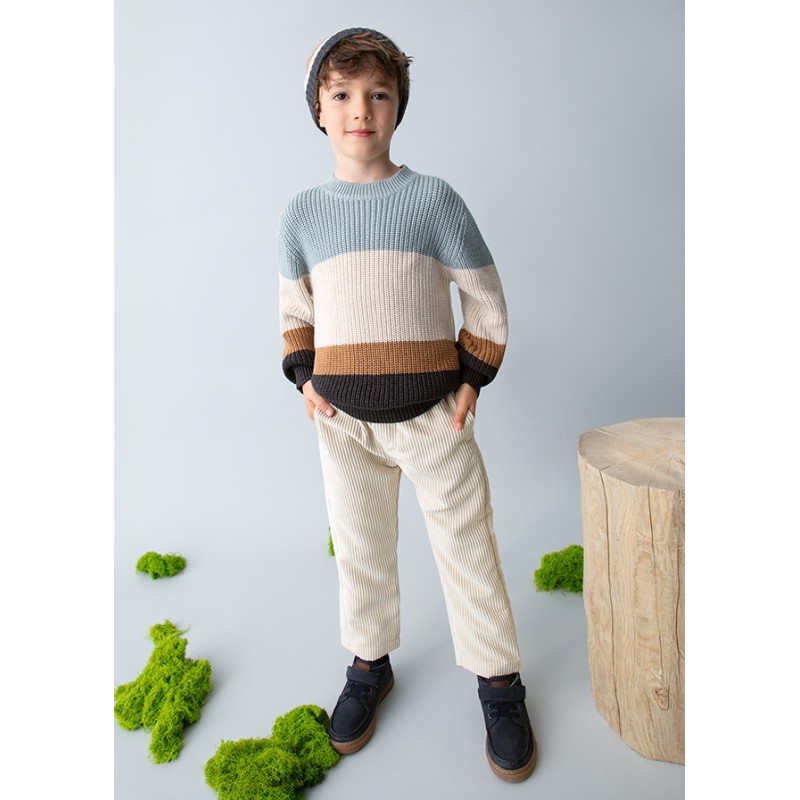 Pantalone costine velour      Bimbo