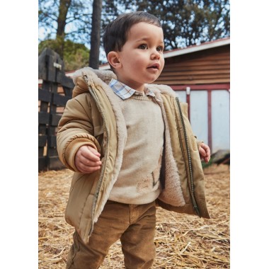 Giaccone imbottito teddy Neonato