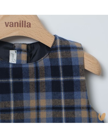 Scamiciato tartan e cuori Bimba