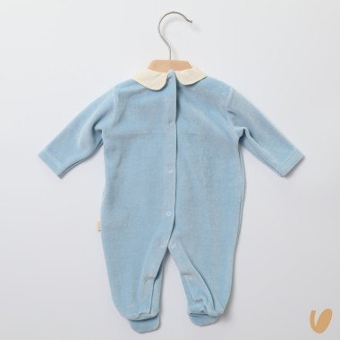 Tutina in ciniglia punto smock Tutina