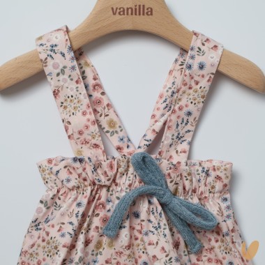 Salopette fiorellini Neonata