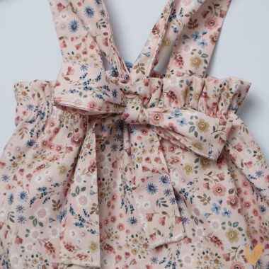 Salopette fiorellini Neonata