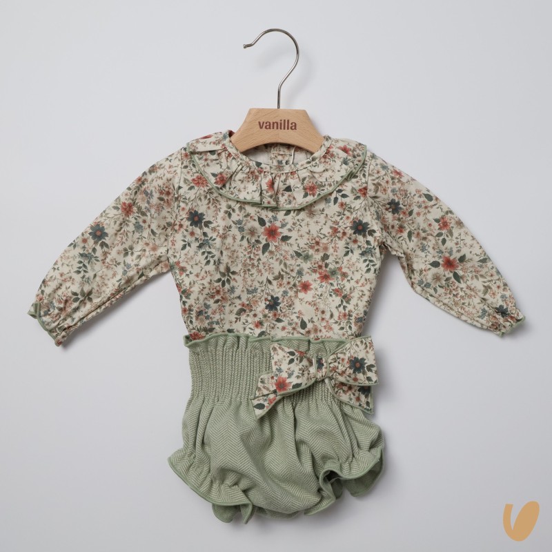 Completo blusa e culotte Neonata