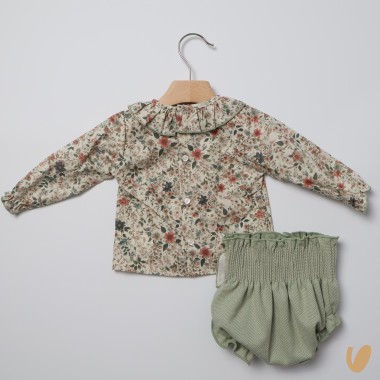 Completo blusa e culotte Neonata