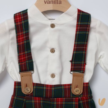 Completo tartan Neonato