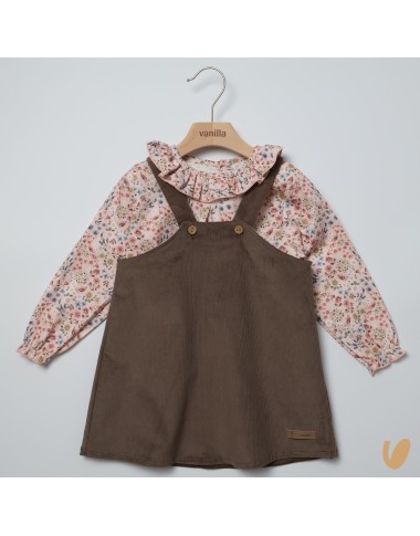 Camicia e salopette Bimba