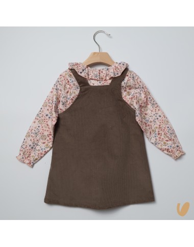 Camicia e salopette Bimba