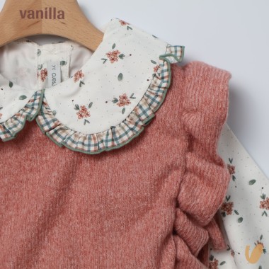 Completo fiori e quadri Bimba