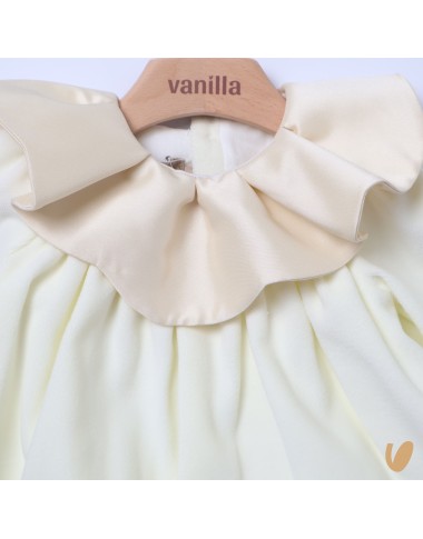 Petal neck velvet dress