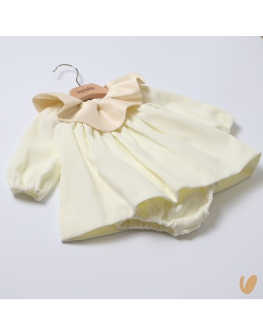 Petal neck velvet dress