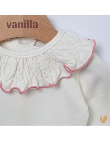 Body con colletto arricciato Body Manica Lunga