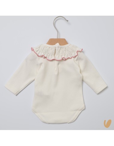 Body con colletto arricciato Body Manica Lunga