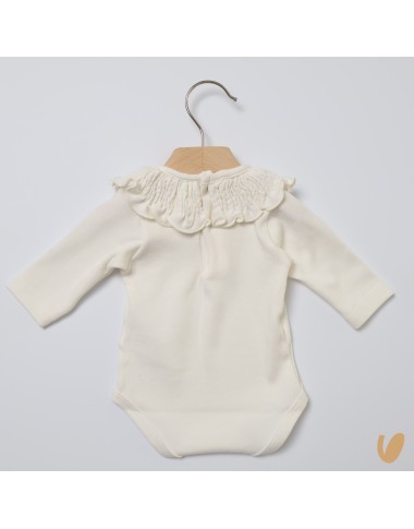 Body con colletto arricciato Body Manica Lunga