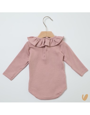 Body con colletto volant Body Manica Lunga